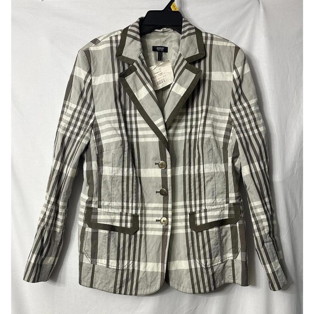 NWOT Basler‎ Black Label Womens Three Button Lightweight Blazer Jacket Size 44